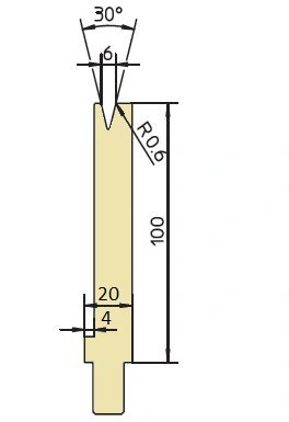 GWD-T006S/30°/R0,6