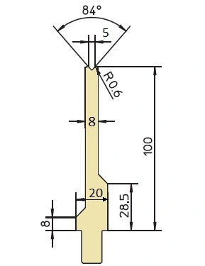 GWD-T005S/84°/R0,6