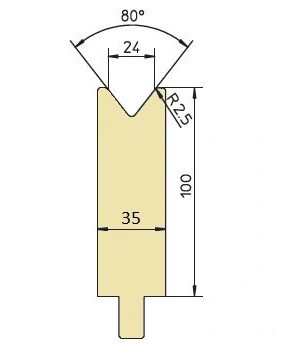 GWD-T024/80°/R2,5