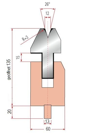 GWD-3040/V12-26°-R3/H135