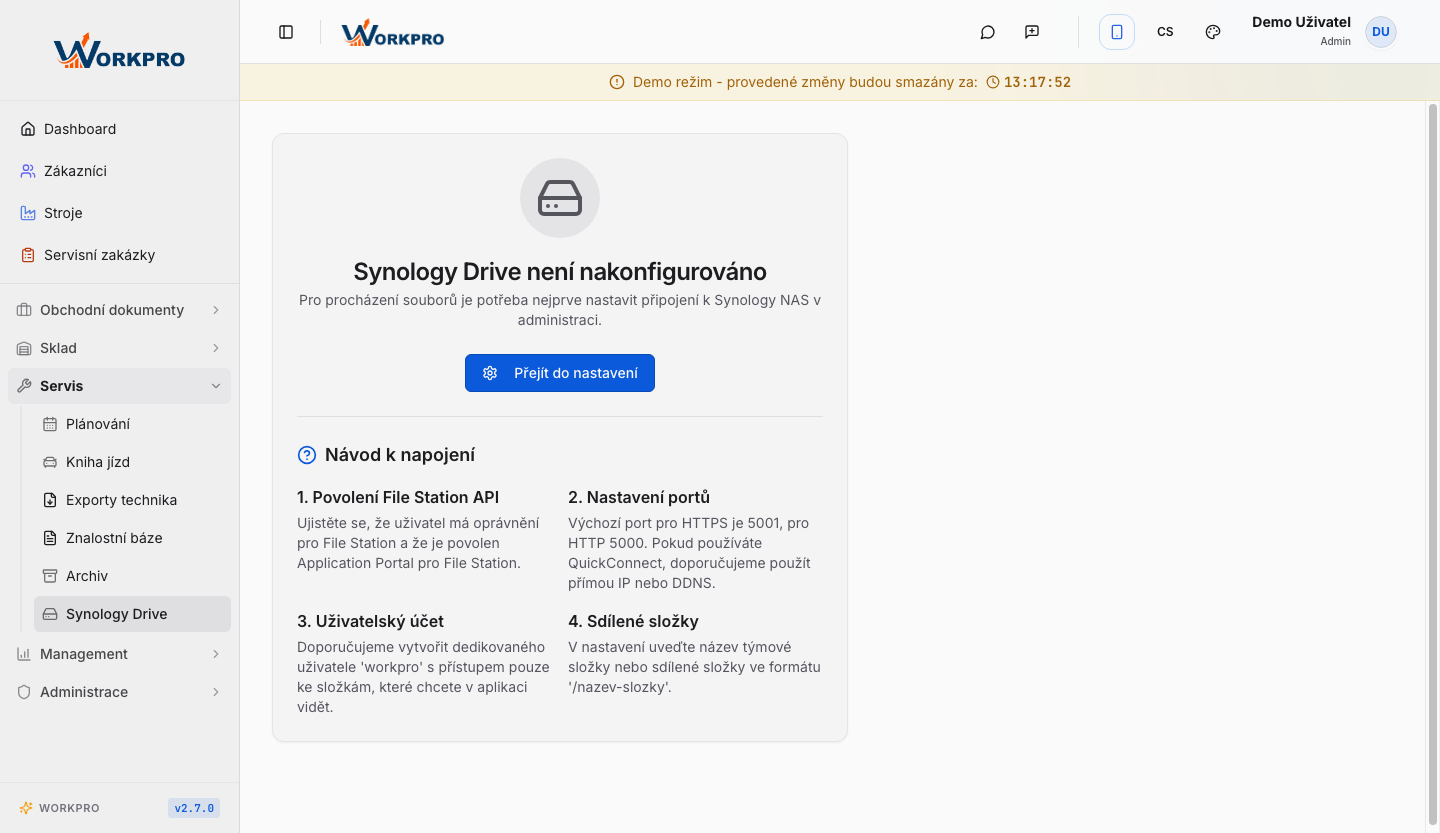 Přímý export do STORMWARE POHODA a privátní Synology NAS